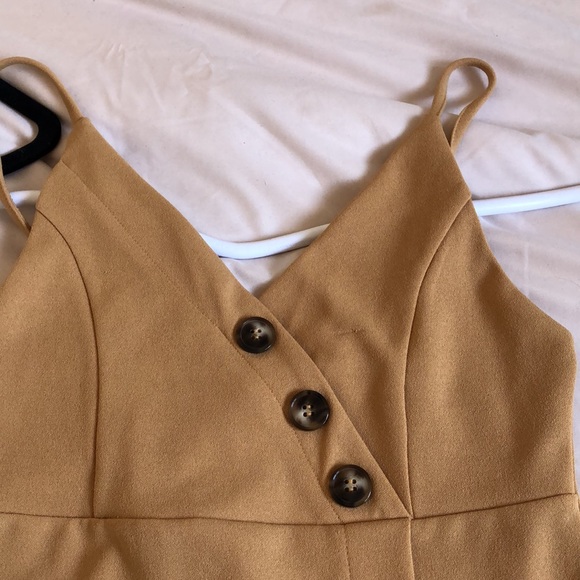 4 for $25 - Mustard Bodycon Dress - Picture 2 of 5